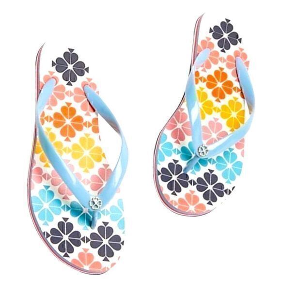 kate spade Shoes - Kate Spade New York flyaway flip flops size 5-6 Light Blue Strap